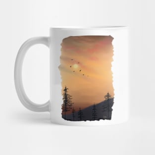 View from the mountains. Artwork by Annalisa Amato Mug